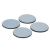 Patin auto-adhésifs Diall 65 mm x 4, blanc + gris/bleu