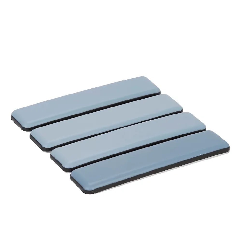 Patin auto-adhésifs Diall 24 x 100 mm x 4, blanc + gris/bleu