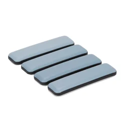 Patin auto-adhésifs Diall 70 x 19 mm x 4, blanc + gris/bleu