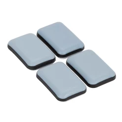 Patin auto-adhésifs Diall 24 x 24 mm x 12, noir + gris/bleu