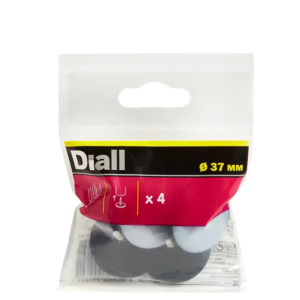 Patin à clouer Diall 37 mm x 4, noir + bleu/gris