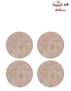 Patin en feutre laine adhésif rond beige Scotch ø34 mm