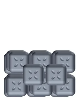 Patin glisseur adhésif carré gris Scotch ø24 mm