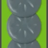 Patin glisseur adhésif rond gris Scotch ø65 mm