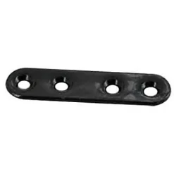 4 Pattes d'assemblage Acier Noir L.80 x H.15 x EP.2mm