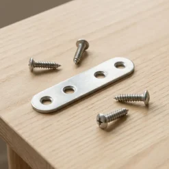 4 Pattes d'assemblage Inox L.60 x H.15 x EP.2mm