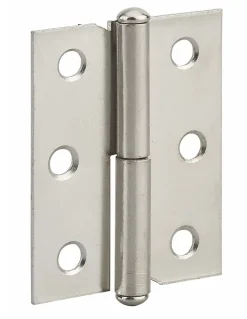 Paumelle de porte de meuble / porte légère, 50x40mm, acier, droite - THIRARD