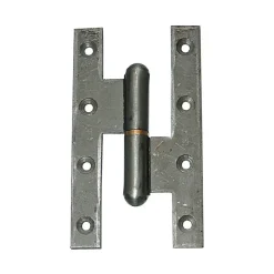 Paumelle FF GE bouts carrés noeuds ronds - FAURE Argent 160 x 90 mm Droite