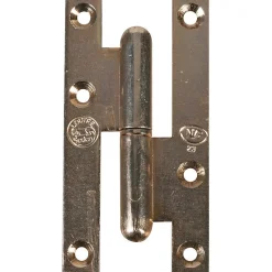 Paumelle lames à bouts carrés zingué blanc - 110 mm - Droite - Jardinier massard