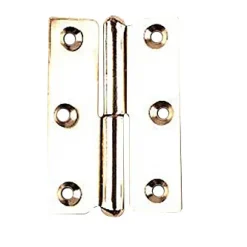 Paumelle nickelée 60 x 40 mm droite vendue par 2
