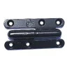 Paumelle noire ronde Afbat 80 x 45 mm droite