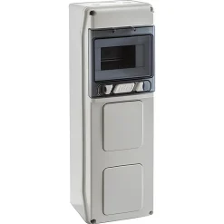 Pcsn6pt - Coffret Pour Prise étanche Ip65 - Prédécoupage 2 Prises - 1 Rangée De 6 Modules - Ide Star