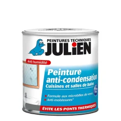 Peinture anti condensation cuisines et salles de bains Julien mat blanc mat 2,5L