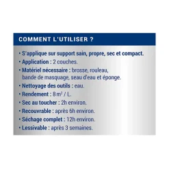Peinture anti-condensation intérieur mat blanc Ripolin 2,5L