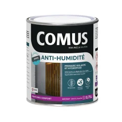PEINTURE ANTI-HUMIDITE 0.75L- Primaire et finition hydrofuge - COMUS