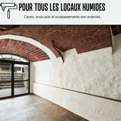 Peinture anti humidité mur humide salle de bain - ARCASCREEN - 2.5 L (jusqu'à 10 m²) - ARCANE INDUSTRIES