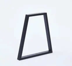 Pied de banc modèle trapèze Mottez H. 40 cm métal noir