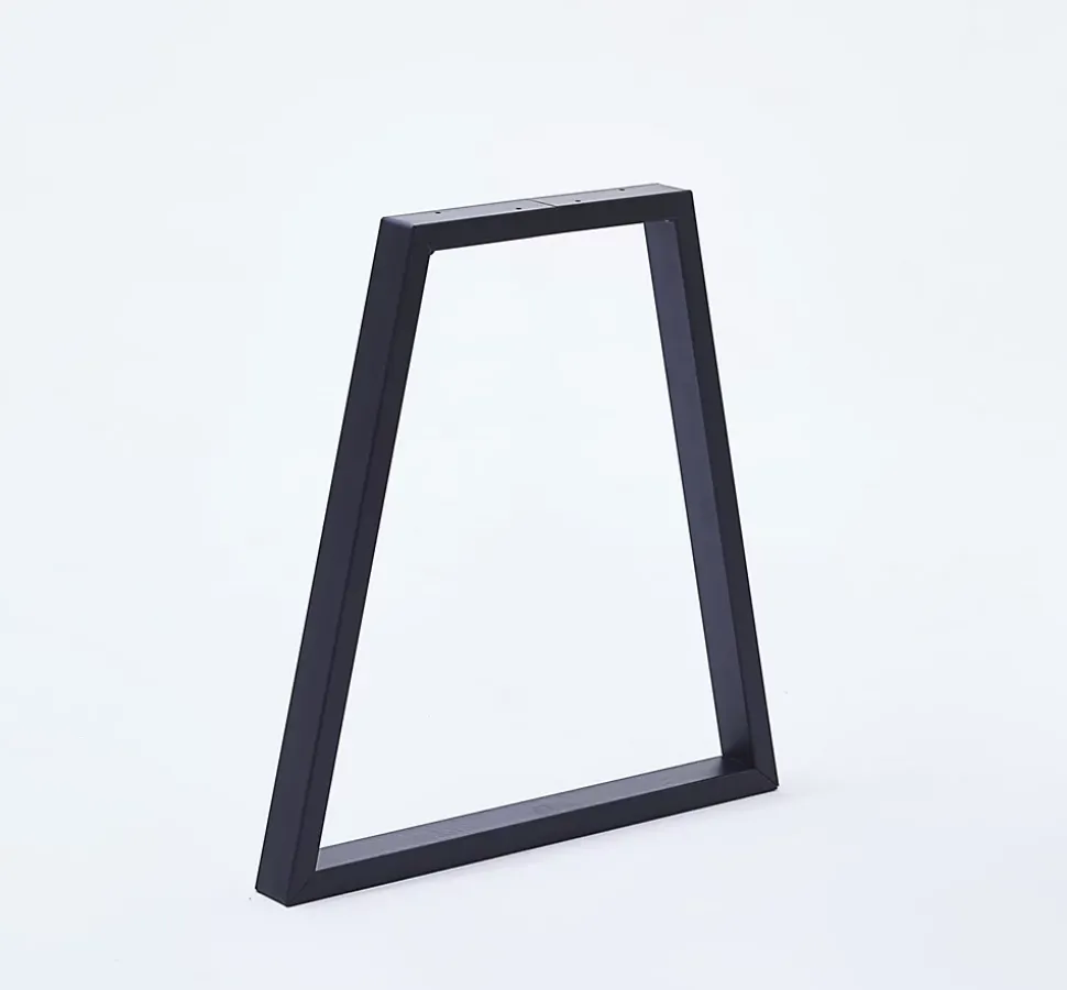 Pied de banc modèle trapèze Mottez H. 40 cm métal noir
