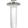 Pied de caisson plastique ø28x Hauteur 120 mm blanc à vis
