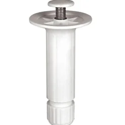 Pied de caisson plastique ø28x Hauteur 120 mm blanc à vis