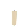 Pied de lit carré en hêtre Bar Plus texture bois H. 25 x L. 5,5 cm