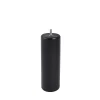Pied de lit cylindrique en hêtre noir Bar Plus H. 20 x Ø6,8 cm