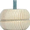 Pied de meuble model 25 H. 40 mm x ø 65 mm pin brut