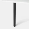 Pied de plan de travail GoodHome Nantua H. 87.5 cm / 90 cm x ø 6 cm noir, 1 pièce