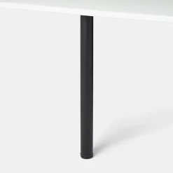 Pied de plan de travail GoodHome Nantua H. 87.5 cm / 90 cm x ø 6 cm noir, 1 pièce
