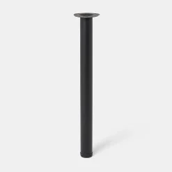 Pied de plan de travail GoodHome Nantua H. 87.5 cm / 90 cm x ø 6 cm noir, 1 pièce