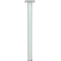 Pied de table Diall ø3 x H. 80 cm blanc