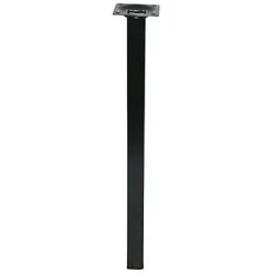 Pied de table Diall 25 x 25 x H. 800 mm noir