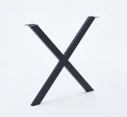 Pied de table modèle X Mottez H. 71 cm métal noir