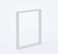 Pied de table rectangle Mottez H. 71 cm métal blanc