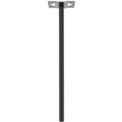 Pied elliptique Noir Sablé RAL 2100 MS
