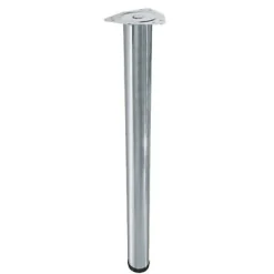 4 pieds Diall de table réglable ø60 x H.700 mm argent