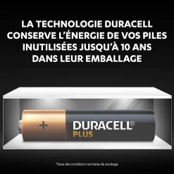 Pile alcaline AAA (LR03) Duracell Plus, lot de 8