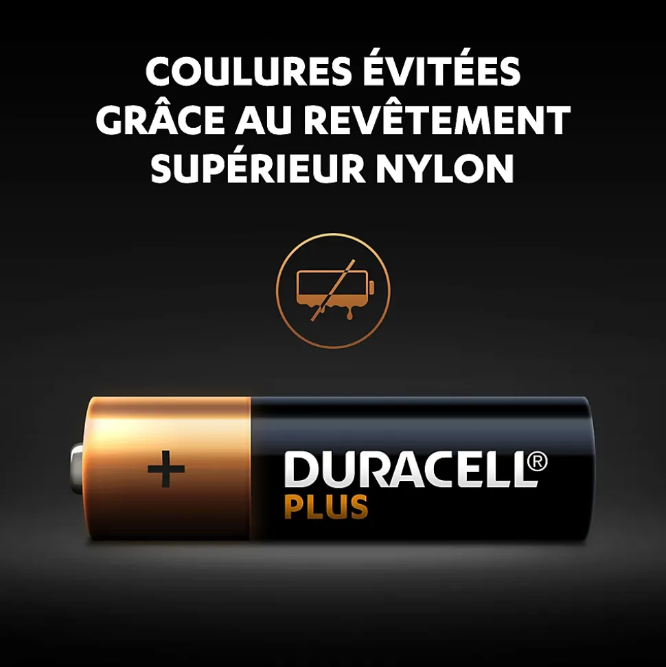 Pile alcaline AAA (LR03) Duracell Plus non rechargeable, lot de 12