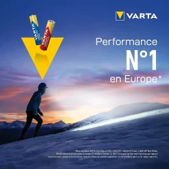 Pile alcaline AAA (LR03) Varta High Energy Premium, lot de 8