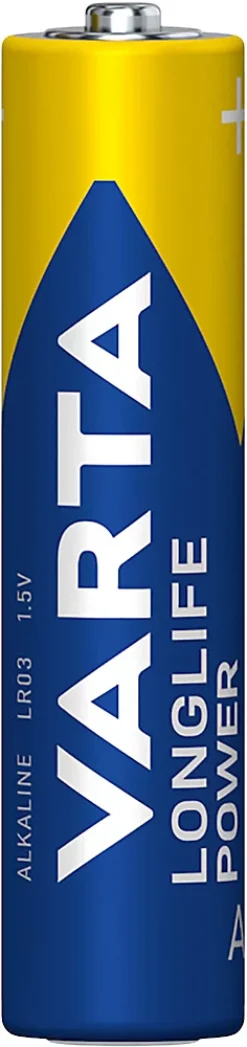 Pile alcaline AAA (LR03) Varta Long-life Power D, lot de 4