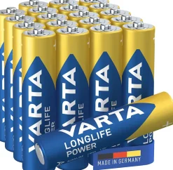 Pile alcaline AAA (LR03) Varta Long-life Power D, lot de 20