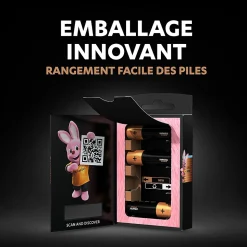 Pile alcaline AA (LR6) Duracell Optimum, lot de 4