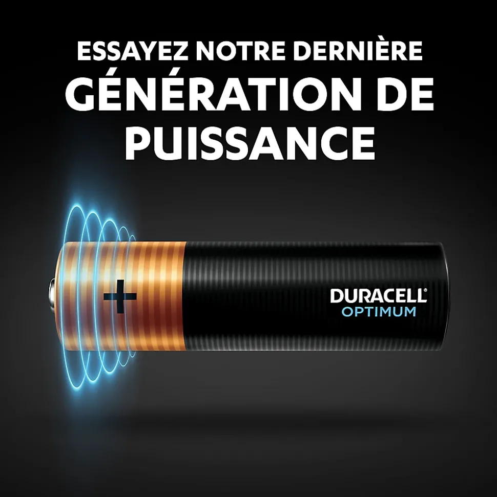 Pile alcaline AA (LR6) Duracell Optimum, lot de 4