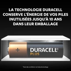 Pile alcaline AA (LR6) Duracell Plus, lot de 6