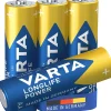 Pile alcaline AA (LR6) Varta Long-life Power, lot de 4