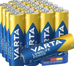 Pile alcaline AA (LR6) Varta Long-life Power, lot de 2