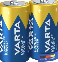 Pile alcaline C (LR14) Varta Long-life Max Power C, lot de 2