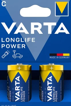 Pile alcaline C LR14 Varta Longlife Power, lot de 2