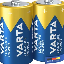 Pile alcaline D (LR20) Varta Long-life Power D, lot de 2