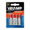 Pile alcaline, LR6 AA, 1,5 V - blister de 4
